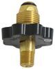 Propane Tank Connector Fitting with Handwheel - Soft Nose POL x 1/4" Male NPT 1/4 Inch - Male NPT 37207-30085