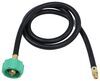 Propane Hose with Back Check - Type 1 x 1/4" Male Inverted Flare - 4'