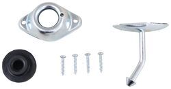 Angled Plunger and Socket Door Holder for Enclosed Trailer - 3" Plunger - Zinc Plated Steel - 37210304