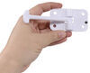 hook and keeper t-style door holder for enclosed trailer - 3-1/2 inch plastic polar white
