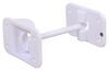 hook and keeper 1 x 2-1/4 inch hole spacing t-style door holder for enclosed trailer - 3-1/2 plastic polar white