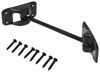hook and keeper t-style door holder for rv or enclosed trailer - 6 inch plastic black
