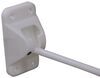 T-Style Hook and Keeper Door Holder for Enclosed Trailer - 4" Hook - Plastic - Polar White 1 x 2-1/4 Inch Hole Spacing 37210465
