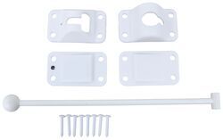 T-Style Hook and Keeper Door Holder for Enclosed Trailer - 10" Hook - Plastic - Polar White - 37210482