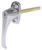 compartment door locking latches l-shaped handle - 4 inch long chrome
