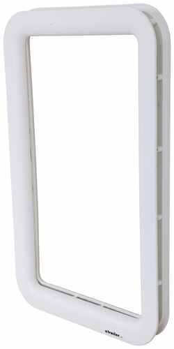 Deluxe Window Frame for RV Entry Doors - White JR Products RV Door ...