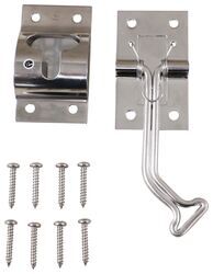 45-Degree T-Style Hook and Keeper Door Holder for Enclosed Trailer - 3-3/4" - Stainless Steel - 37211765