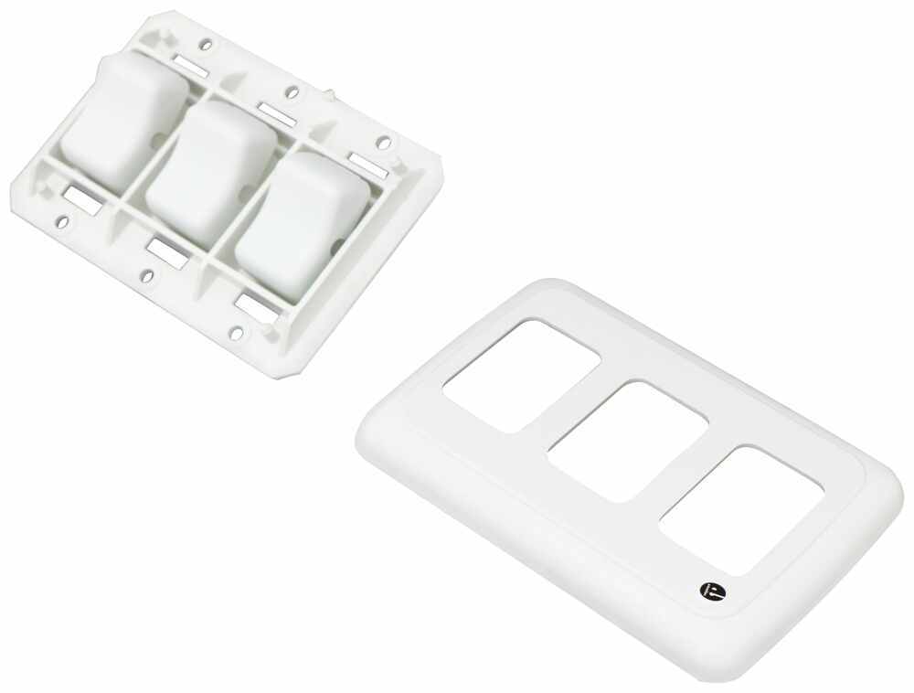 Triple Rocker Switch - On/Off - White JR Products Accessories and Parts ...