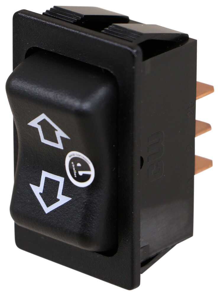 Single Slide-Out Momentary Switch - On/Off/On - 4-Pin - Black JR ...