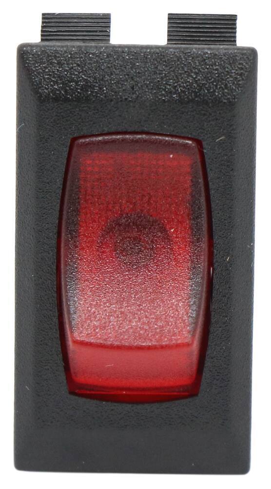 JR Products 12515 Red/Black SPST Illuminated 120V On/Off Switch 
