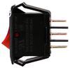 rv exterior lights interior light fixtures wiring 10 amps 12 16 single rocker switch - 12v on/off spst black plate with red illuminated