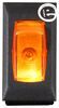Single Rocker Switch - 12V - On/Off - SPST - Black Plate with Amber Illuminated Switch Switches 37212555