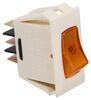 rv exterior lights interior light fixtures wiring 10 amps 12 16 single rocker switch - 12v on/off spst ivory plate with amber illuminated