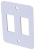 Double RV Switch Faceplate - White White 37212875