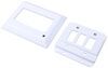 Triple Bezel RV Switch Faceplate - White Switches 37213625