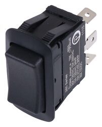 Single Momentary Switch - On/Off/On - Water Resistant - SPDT - Black - 37213845