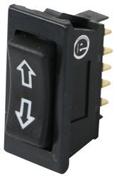 12V Momentary Furniture Switch - On/Off/On - Black