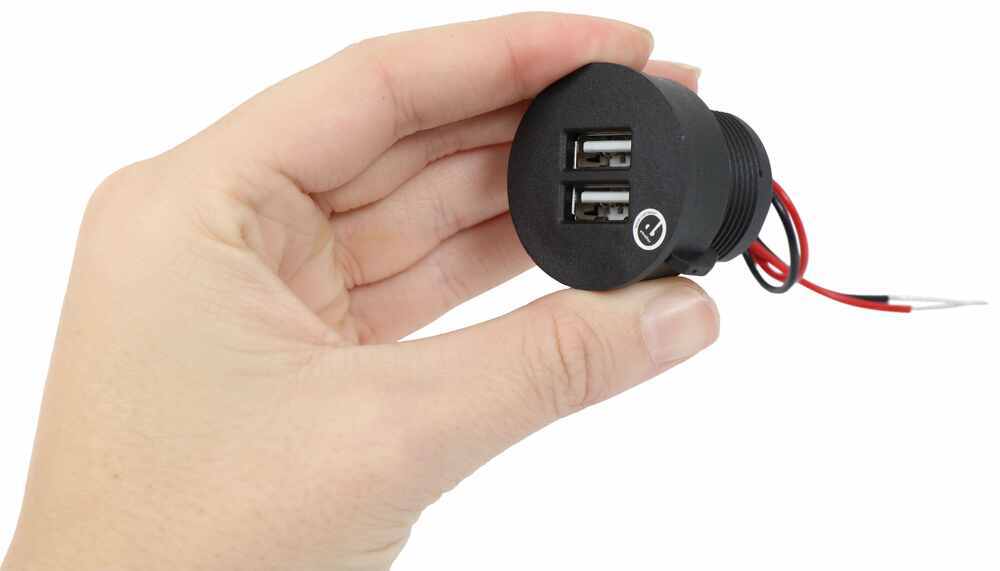 USB Power Outlet for RVs - 2 USB Ports - Hardwire JR Products 12V