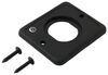 12v power accessories mounting plate for socket or usb outlet - single black