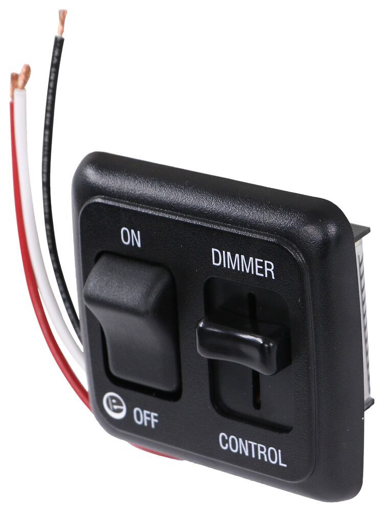 LED Dimmer Rocker Switch - On/Off - Black JR Products Accessories and ...