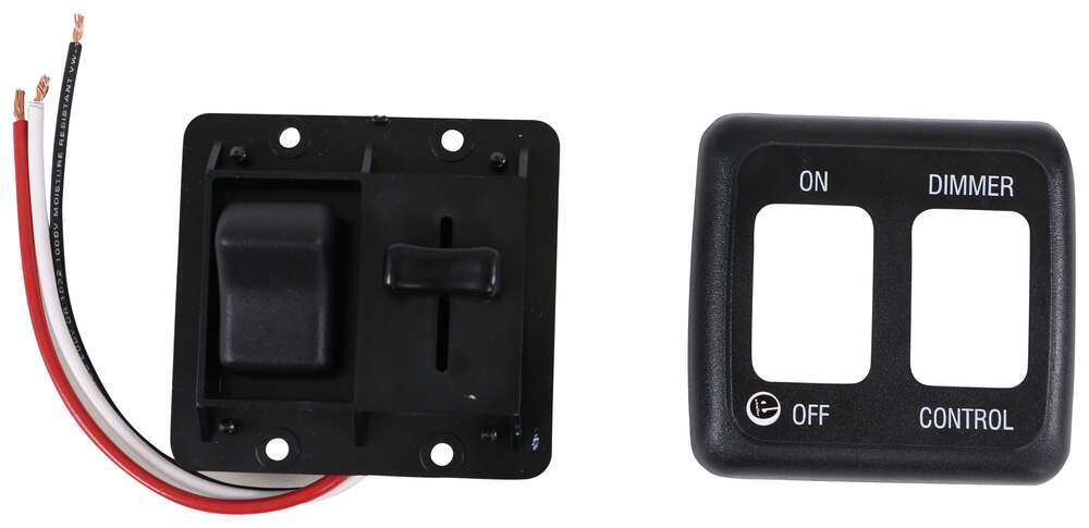 LED Dimmer Rocker Switch - On/Off - Black JR Products Accessories and ...