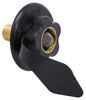 city fill inlet brass rv water flange - 1/2 inch mpt black