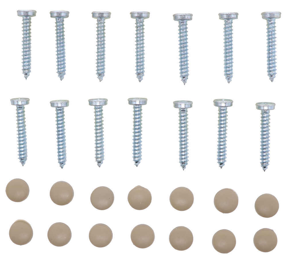 RV Kappet Screws with Covers - Beige - Qty 14 Beige 37220425