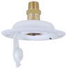 city fill inlet recessed mount rv water w/ brass check valve - 1/2 inch mpt plastic flange white