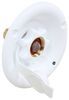 RV City Water Inlet w/ Brass Check Valve - 1/2" MPT - Plastic Flange - Recessed Mount - White 4-3/4 Inch Diameter 372321-B-26-A