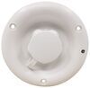 city fill inlet plastic rv water w/ check valve - 1/2 inch mpt flange recessed mount white