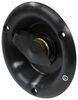 RV City Water Inlet w/ Brass Check Valve - 1/2" MPT - Plastic Flange - Recessed Mount - Black Plastic 372321-B-36-A