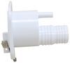 gravity fill inlet plastic slide-out rv with lockable latch - polar white