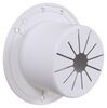 electrical cable hatch 3-1/2 inch diameter cutout b&b rv round electric with back - 50 amp polar white