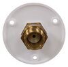RV City Water Inlet with Brass Check Valve - 1/2" MPT - Plastic Flange - Surface Mount - White Surface Mount 37262145