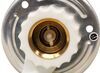 RV City Water Inlet with Brass Check Valve - 1/2" MPT - Aluminum Flange - Surface Mount Brass 37262185