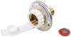 city fill inlet aluminum rv water with brass check valve - 1/2 inch mpt flange surface mount