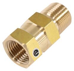RV Check Valve for Fresh Water Systems - 1/2" MPT x 1/2" FPT - Brass - 37262195