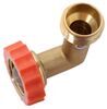 hose accessories elbow fitting 90 degree brass for rv water intake - 3/4 inch npt