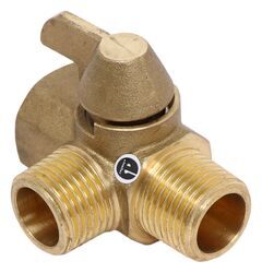 3-Way RV Water Heater Bypass Valve - 1/2" MPT x 1/2" MPT x 1/2" FPT