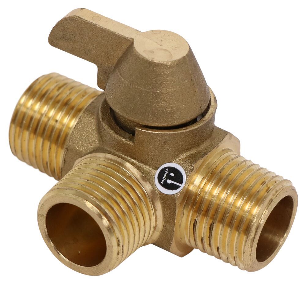 3-Way RV Water Heater Bypass Valve - 1/2