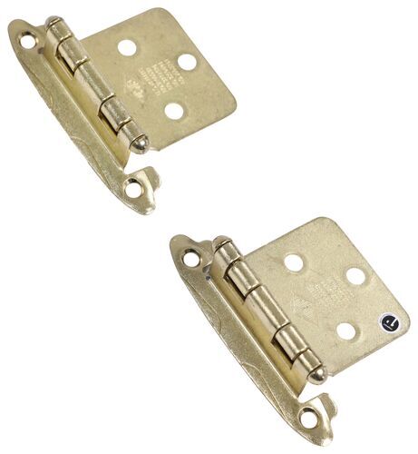 Self-Closing RV Cabinet Hinges - Flush Mount - Brass - Qty 2 JR ...