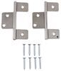 Non-Mortise RV Cabinet Hinges - Flush Mount - Satin Nickel - Qty 2