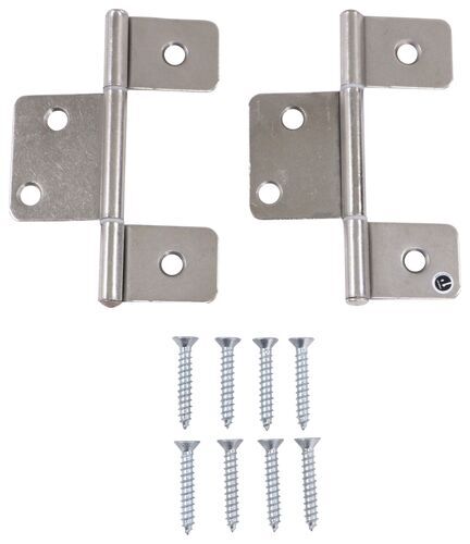 Non-Mortise RV Cabinet Hinges - Flush Mount - Satin Nickel - Qty 2 JR ...