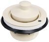 rv sinks 2 inch diameter plastic sink strainer w/ pop-stop stopper for drain - parchment
