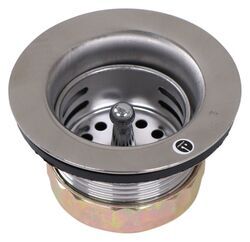 Sink Strainer w/ Push-In Basket for 2" Drain - Chrome - 37295325