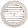 vent plastic b&b rv ceiling w/ rotating grille - 5-1/4 inch diameter white