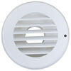 vent plastic b&b rv heat w/ rotating grille for 2 inch duct - 4 1/8 diameter polar white