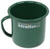 drinkware gsi outdoors cup with stainless steel rim - 12 fl oz enamelware green