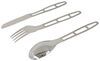 GSI Outdoors Glacier Cutlery Set - 3 Pieces - Stainless Steel Rustproof,Fireproof 37361004