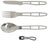 GSI Outdoors Glacier Cutlery Set - 3 Pieces - Stainless Steel Silver 37361004